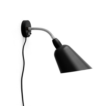 Arne Jacobsen Bellevue AJ9 Væglampe - Sort/Krom**